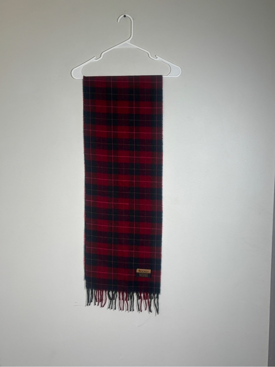 Jockey Accessories - Jockey Red and Black Plaid Fringe Scarf